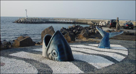 해양수산부가 선정한 2008년 '11월의 아름다운 어촌마을'에 선정된 제주시 애월읍 구엄마을 바닷가 ⓒ제주의소리