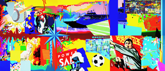 파워세일 Power Sale, acrylic on canvas, 360x840cm, 2014.jpg