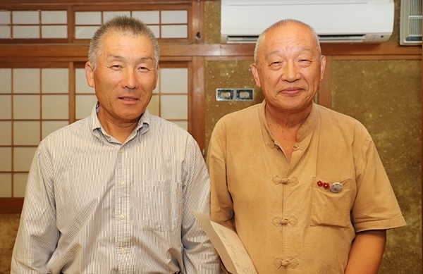 왼쪽이 에토 유키하루, 오른쪽이 나가타 이사무. ⓒ제주의소리 자료사진