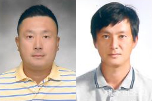 왼쪽부터 제주 대정농협 김대철(39), 표선농협 강문필(39)씨.