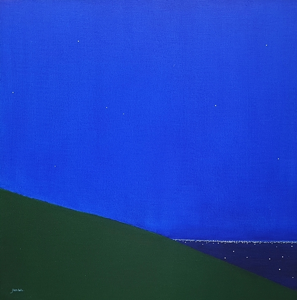 John Field의 _Nocturnes NO. 4_를 듣다._70×70cm_oil on canvas_2020. 제공=홍지안. ⓒ제주의소리