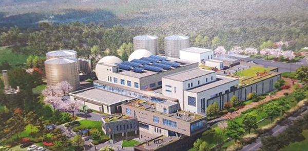 서귀포시 색달동에 들어서는 광역음식물류폐기물처리시설 조성사업 조감도.