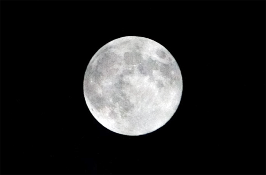 한가위 보름달. ⓒ제주의소리