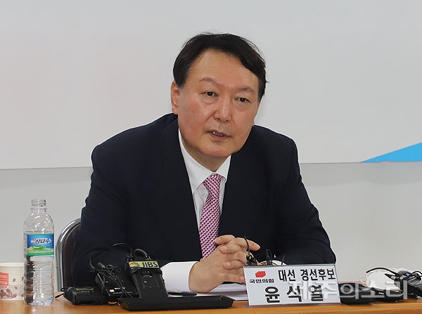 윤석열 국민의힘 대선 후보. ⓒ제주의소리 자료사진