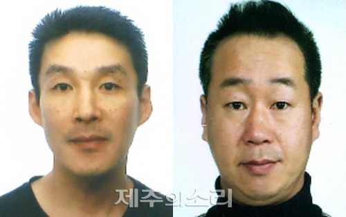 왼쪽부터 제주 중학생 살인사건 피고인 백광석과 김시남. ⓒ제주의소리