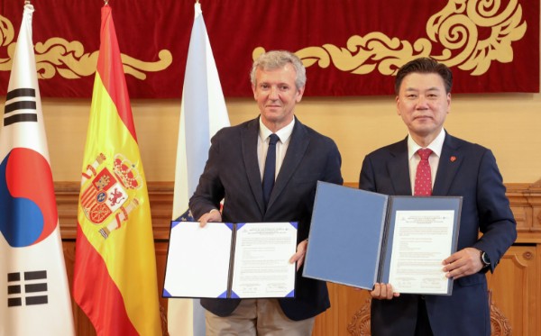 지난 12일(현지시간) 체결된 제주도와 스페인 갈리시아주 간 실무교류 협약식. 사진==제주특별자치도 ⓒ제주의소리