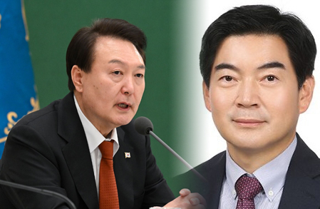 윤석열 대통령(왼쪽)과 검찰 출신 정순신 변호사