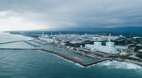 2019년 촬영된 일본 후쿠시마 원자력발전소 전경 / 사진=그린피스 ⓒ제주의소리