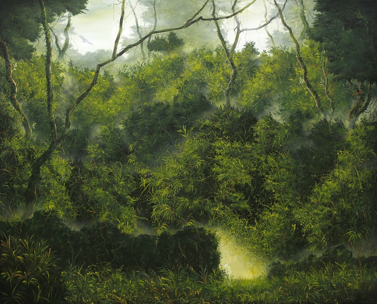 김산, 본향(本鄕), Oil, Acrylic on canvas, 130.3x162.2cm, 2023.