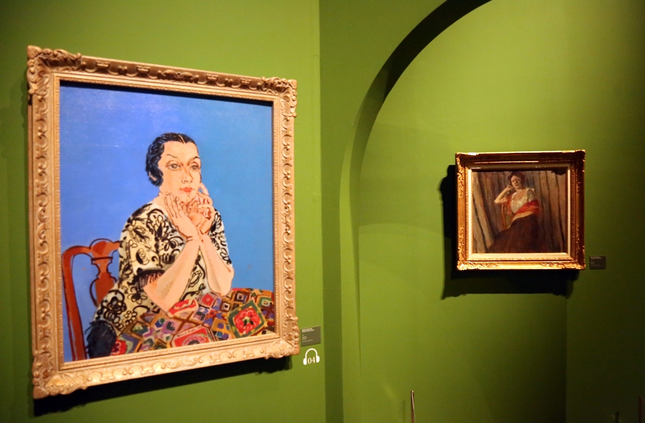 라울 뒤피의 초기 초상화(오른쪽)과 후기 초상화(왼쪽). ⓒ제주의소리 한형진 기자