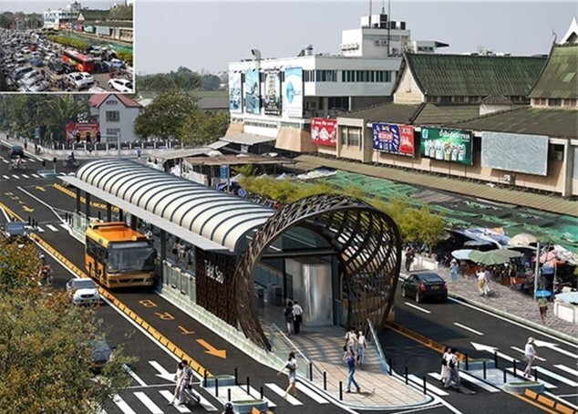 제주도가 추진하는 섬식 정류장