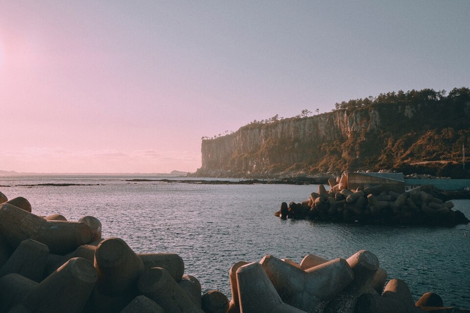 제주올레 8코스 대평포구 박수기정 / 사진=서명숙