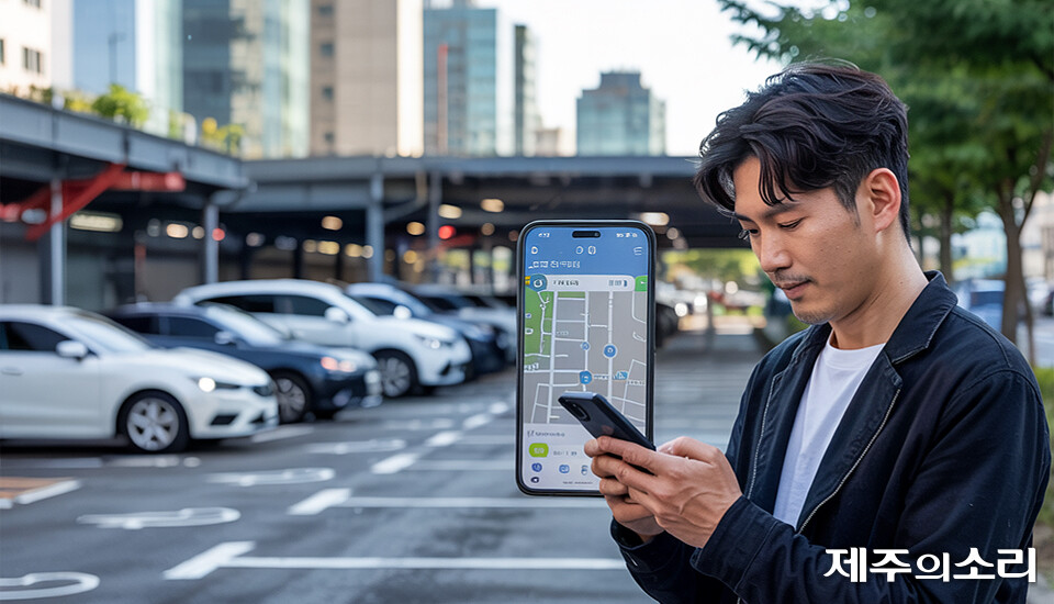 AI가 생성한 공유주차 이미지.&nbsp;