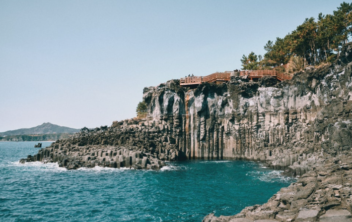 제주올레 8코스 주상절리.