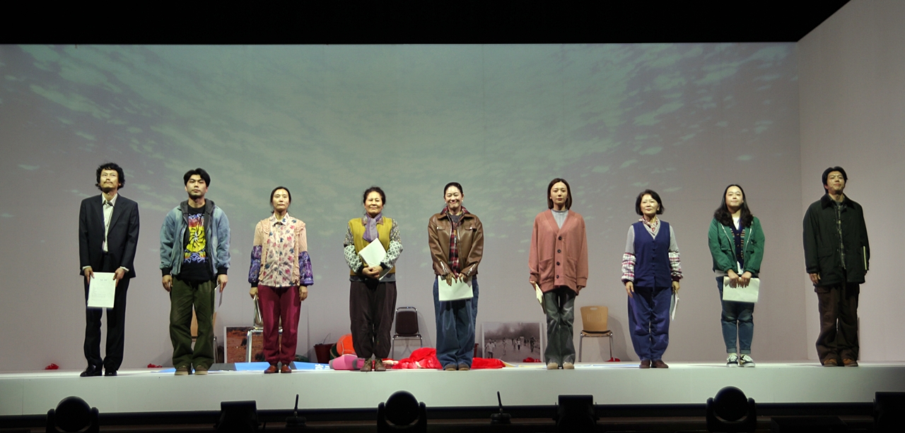 제주아트센터 기획 공연 '해녀 어멍' 무대 인사 ⓒ제주의소리