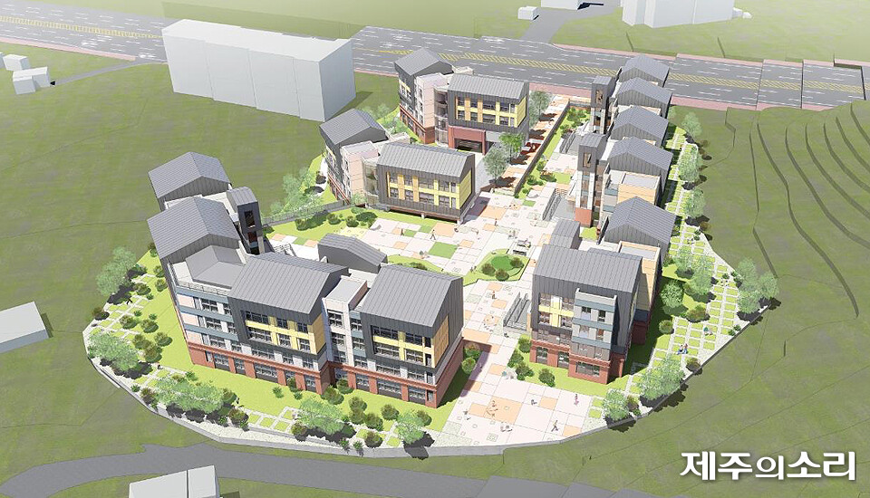 제주특별자치도개발공사가 내년 상반기 제주시 봉개동에 착공 예정인 공공분양주택. 제주 최초의 지분적립형 분양주택으로 건설된다.<br>